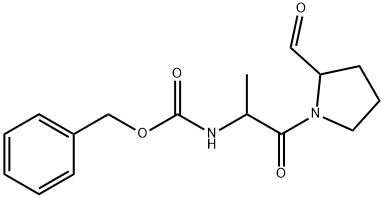 N-benzyloxycarbonylalanylprolinal Structure