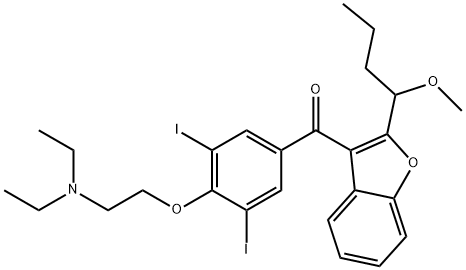 1-Methoxy AMiodarone 化学構造式