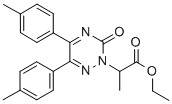 1,2,4-Triazine-2(3H)-acetic acid, 5,6-bis(4-methylphenyl)-alpha-methyl -3-oxo-, ethyl ester 结构式