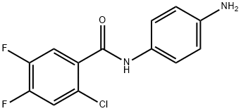 N-(4-氨基苯基)-2-氯-4,5-二氟苯甲酰胺, 1087448-65-4, 结构式