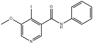 4-IODO-5-METHOXY-N-PHENYLNICOTINAMIDE Struktur