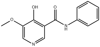 4-Hydroxy-5-methoxy-N-phenylnicotinamide Struktur