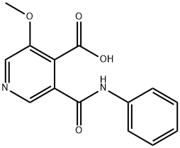 3-Methoxy-5-(phenylcarbamoyl)isonicotinic acid Structure