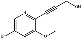 3-(5-Bromo-3-methoxypyridin-2-yl)prop-2-yn-1-ol Struktur