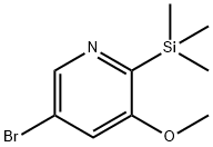 5-Bromo-3-methoxy-2-(trimethylsilyl)pyridine Struktur