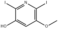 2,6-二碘-5-甲氧基吡啶-3-醇 结构式