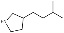 3-Isopentylpyrrolidine Struktur