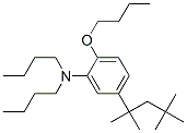 2-ブトキシ-N,N-ジブチル-5-(1,1,3,3-テトラメチルブチル)アニリン 化学構造式