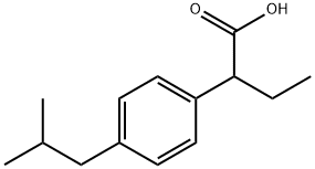 Benzeneacetic acid, -alpha--ethyl-4-(2-methylpropyl)-, labeled with tritium (9CI) 化学構造式