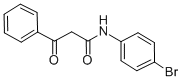 N-(4-BROMOPHENYL)-BETA-OXO-BENZENEPROPANAMIDE Struktur