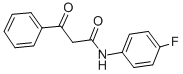 N-(4-FLUOROPHENYL)-BETA-OXO-BENZENEPROPANAMIDE 化学構造式