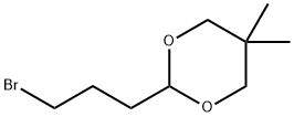 2-(3-ブロモプロピル)-5,5-ジメチル-1,3-ジオキサン 化学構造式
