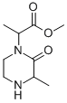 METHYL 2-(3-METHYL-2-OXO-PIPERAZIN-1-YL)PROPIONATE 化学構造式