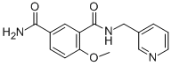 3-carbamyl-(3'-picolyl)-4-methoxy-1-benzamide,108828-56-4,结构式