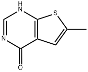 6-メチル-3H-チエノ[2,3-D]ピリミジン-4-オン 化学構造式