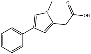 (1-Methyl-4-phenyl-1H-pyrrol-2-yl)-acetic acid Struktur