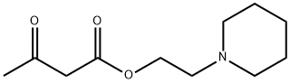 3-OXO-BUTYRIC ACID 2-PIPERIDIN-1-YL-ETHYL ESTER Structure