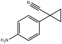 1-(4-Aminophenyl)cyclopropanecarbonitrile Structure