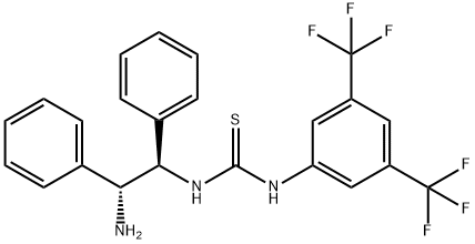 N-[(1R,2R)-2-aMino-1,2-diphenylethyl]-N'-[3,5-bis(trifluoroMethyl)phenyl]-Thiourea Struktur