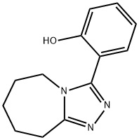 2-(6,7,8,9-四氢-5H- [1,2,4]三唑并[4,3-A]氮杂-3-基)-苯酚,108877-44-7,结构式