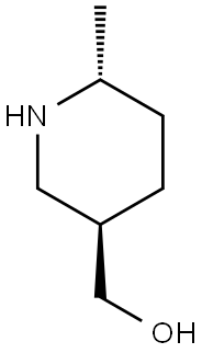 ((3R,6R)-6-METHYLPIPERIDIN-3-YL)METHANOL Struktur