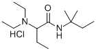 2-(Diethylamino)-N-tert-pentylbutyramide hydrochloride Struktur