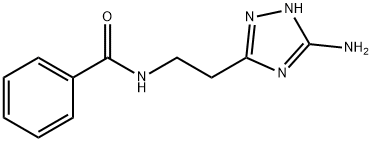 N-[2-(5-氨基-4H-1,2,4-三唑-3-基)乙基]苯甲酰胺 结构式