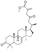 Methyl ester of (9b)-3,23-dioxo-7,25(27)-lanostadien-26-oic acid 结构式