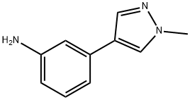 3-(1-甲基-1H-吡唑-4-基)苯胺 结构式