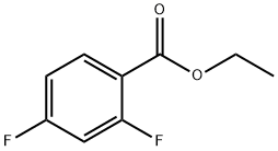 2,4-二氟苯甲酸乙酯, 108928-00-3, 结构式