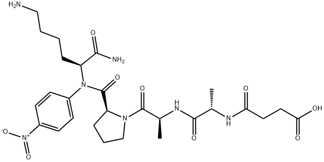 SUC-ALA-ALA-PRO-LYS-PNA 结构式