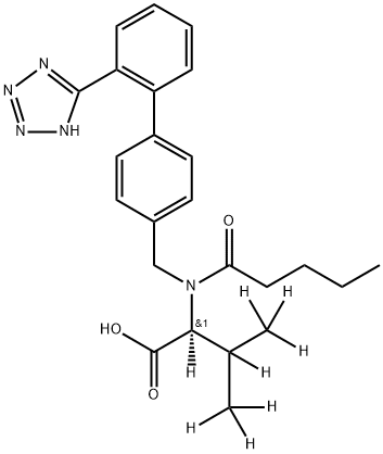 八氘代缬沙坦, 1089736-72-0, 结构式