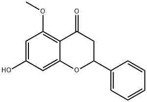 2,3-Dihydro-7-hydroxy-5-methoxy-2-phenyl-4H-1-benzopyran-4-one|山姜素