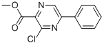 METHYL 3-CHLORO-5-PHENYLPYRAZINE-2-CARBOXYLATE 化学構造式