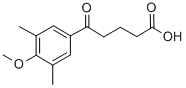 5-(3,5-ジメチル-4-メトキシフェニル)-5-オキソ吉草酸 化学構造式