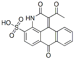 3H-Naphtho[1,2,3-de]quinoline-4-sulfonic  acid,  1-acetyl-2,7-dihydro-2,7-dioxo- Structure