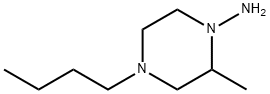 1-Piperazinamine,4-butyl-2-methyl-(9CI) Struktur