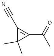 1-Cyclopropene-1-carbonitrile, 2-acetyl-3,3-dimethyl- (9CI),109073-20-3,结构式