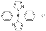 二苯基双(吡唑-1-基)硼酸钾,109088-11-1,结构式