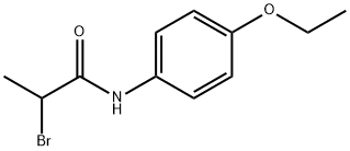 2-溴-N-(4-乙氧苯基)丙酰胺,109098-43-3,结构式