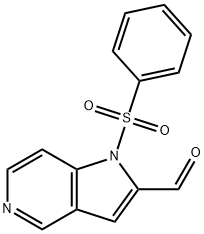 1-(苯磺酰基)-1H-吡咯并[3,2-C]吡啶-2-甲醛, 109113-44-2, 结构式
