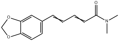 2,4-Pentadienamide, 5-(1,3-benzodioxol-5-yl)-N,N-dimethyl-,109142-24-7,结构式