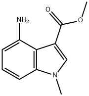 1H-Indole-3-carboxylicacid,4-amino-1-methyl-,methylester(9CI) Structure