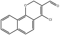 4-氯-2H-苯并[H]色烯-3-甲醛, 109179-59-1, 结构式