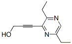 2-Propyn-1-ol,3-(3,6-diethylpyrazinyl)-(9CI) Structure