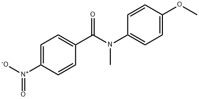 N-Methyl-N-(4-methoxyphenyl)-4-nitrobenzamide,1092-52-0,结构式