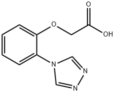 [2-(4H-1,2,4-三唑-4-基)苯氧基]乙酸,1092250-54-8,结构式