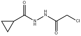 Cyclopropanecarboxylic acid, 2-(2-chloroacetyl)hydrazide Struktur