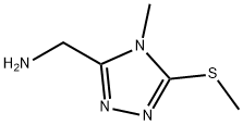 (4-METHYL-5-(METHYLTHIO)-4H-1,2,4-TRIAZOL-3-YL)METHANAMINE HYDROCHLORIDE Struktur
