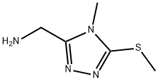 (4-METHYL-5-(METHYLTHIO)-4H-1,2,4-TRIAZOL-3-YL)METHANAMINE HYDROCHLORIDE Structure